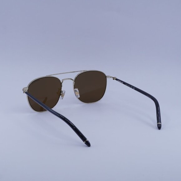 Montblanc MB0271S 009 Sunglasses Gold Square Frame, Brown Lenses - Picture 6 of 10